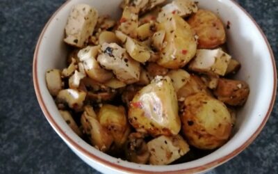 Mushroom and baked potato